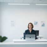 Beeldschermen met stijgende grafieken en een netwerk van verbonden knooppunten die groeiende on-chain activiteit symboliseren