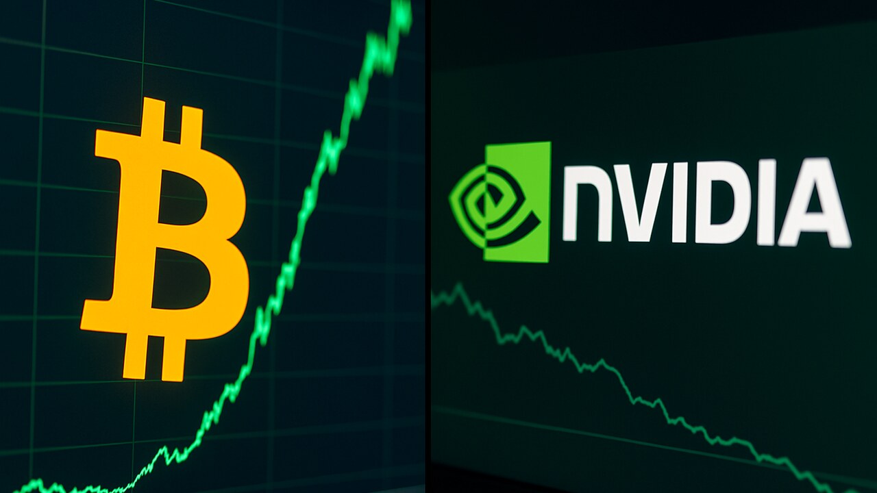 Bitcoin verslaat Nvidia weer als beste belegging van tien jaar