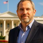 Ripple-CEO Brad Garlinghouse voor het Witte Huis in Washington